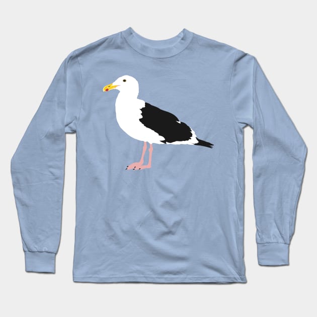 Great Black-Backed Gull Long Sleeve T-Shirt by stargatedalek